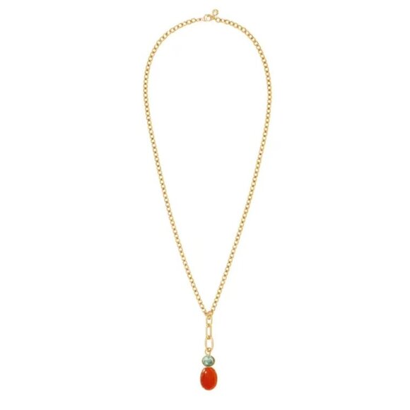 Roxanne Assoulin The Semi Precious Stone Necklace Gold-tone - Picture 4 of 4